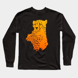 Cheetah Portrait Long Sleeve T-Shirt